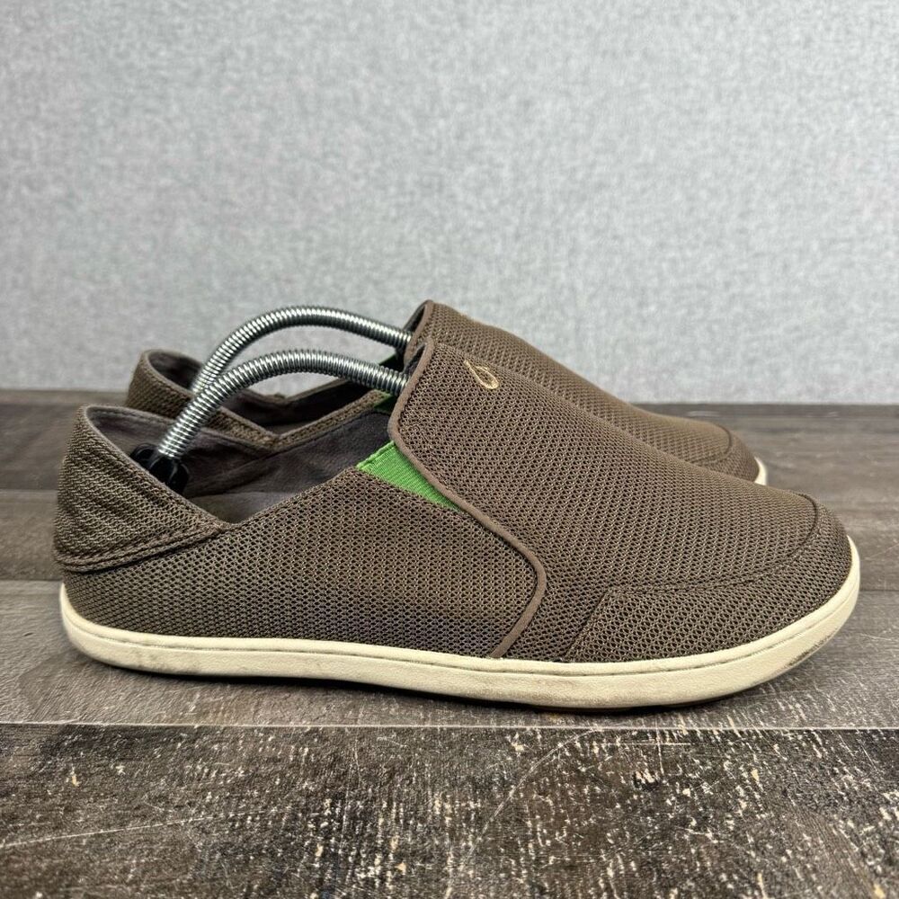 Olukai Nohea Mesh Slip On Shoes Mens 10 Brown  Loafers Sneakers Comfort